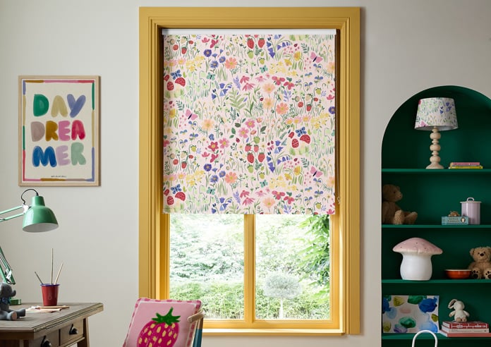 Wee Blue Bell Secret Garden, Rose - Roller Blind - Image 3